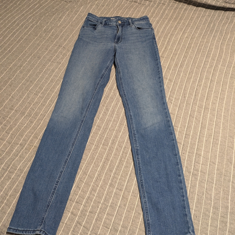 Old Navy Women's Straight Leg Blue Jeans